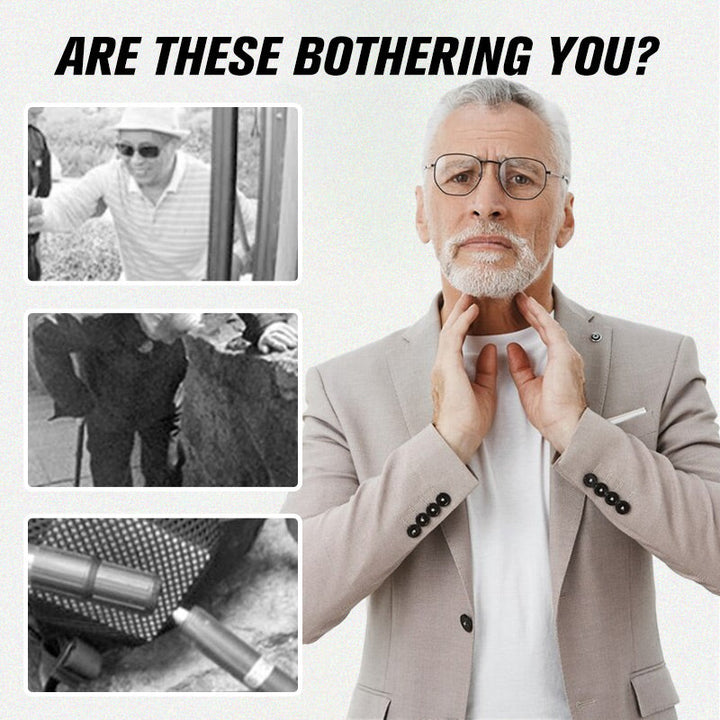 Intelligenter Spazierstock für Senioren, elegant schwarz, mit LED-Licht, Radiofunktion und Notfall.Länge einstellbar.