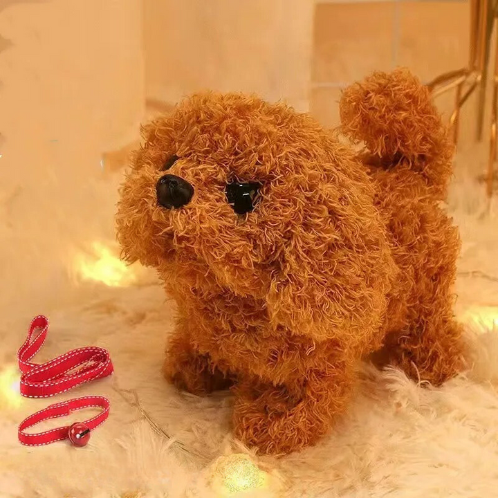 "Interaktiver Roboterhund für Kinder mit realistischen Bewegungen, geeignet für aktives Spiel und Lernen ab 2 Jahren."