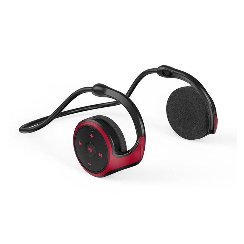 Kabellose A23 Bluetooth-Kopfhörer mit integriertem MP3-Player, stilvollem Design in Rot, Blau und Schwarz, Bluetooth 5.0.