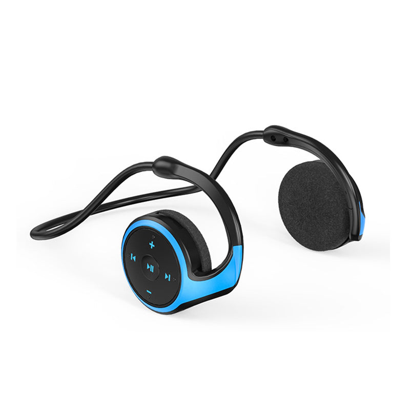 Kabellose A23 Bluetooth-Kopfhörer mit integriertem MP3-Player, stilvollem Design in Rot, Blau und Schwarz, Bluetooth 5.0.