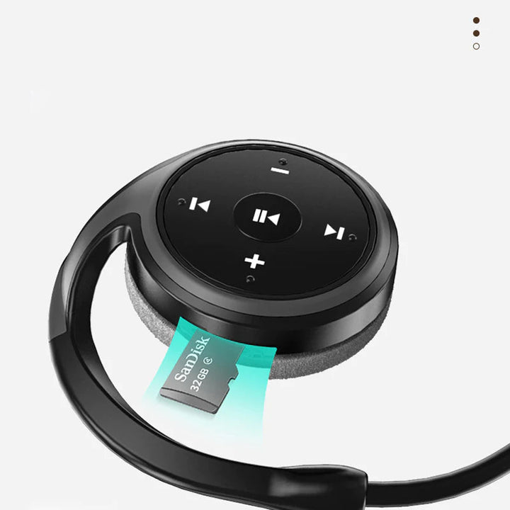 Kabellose A23 Bluetooth-Kopfhörer mit integriertem MP3-Player, stilvollem Design in Rot, Blau und Schwarz, Bluetooth 5.0.