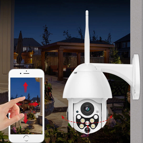 "Kabellose HD-Außenkamera für Wi-Fi-Überwachung, kompakt und wetterfest, mit benutzerfreundlichem Design für einfache Montage