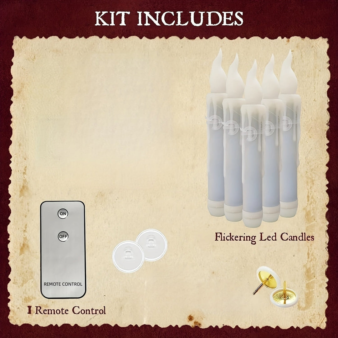 Kabellose LED Schwimmkerzen mit Fernbedienung, weiße flammenlose Kerzen, perfekte Dekoration für Weihnachten und Halloween.