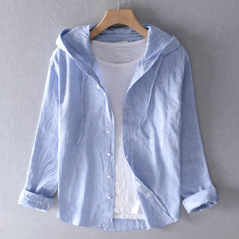 "Klassische, atmungsaktive Baumwoll-Bluse mit elegantem Schnitt, in verschiedenen Farben erhältlich, ideal für heiße Tage."