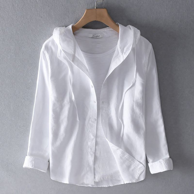 "Klassische, atmungsaktive Baumwoll-Bluse mit elegantem Schnitt, in verschiedenen Farben erhältlich, ideal für heiße Tage."