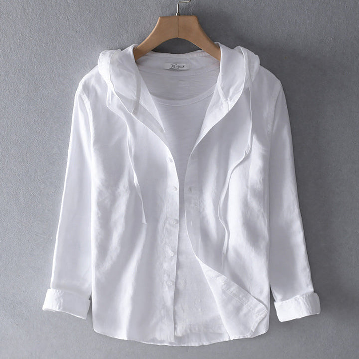 "Klassische, atmungsaktive Baumwoll-Bluse mit elegantem Schnitt, in verschiedenen Farben erhältlich, ideal für heiße Tage."