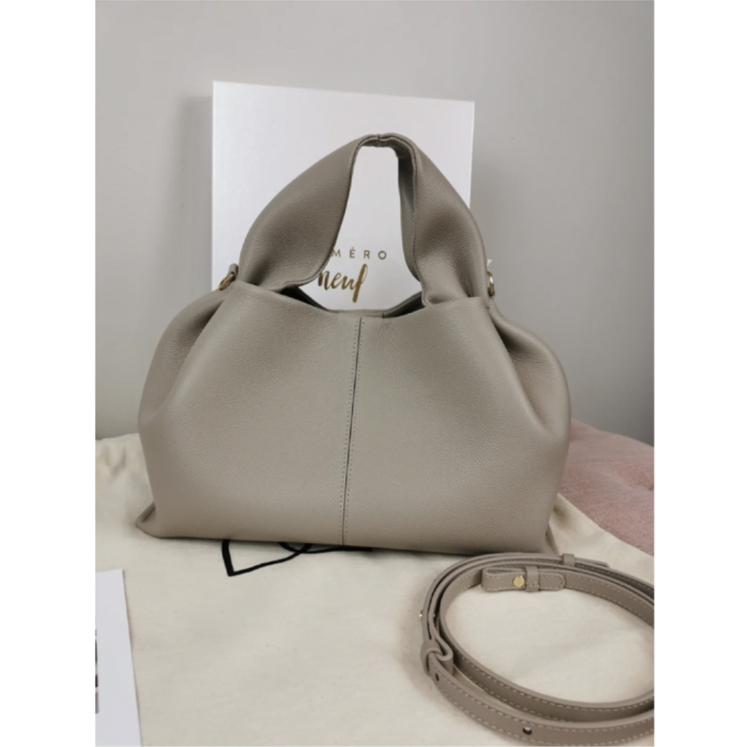 "Klassische Damen-Umhängetasche, elegant, geräumig, verstellbarer Riemen, perfekt für Alltag in Braun, Grau, Hellgrün"