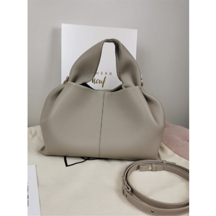 "Klassische Damen-Umhängetasche, elegant, geräumig, verstellbarer Riemen, perfekt für Alltag in Braun, Grau, Hellgrün"