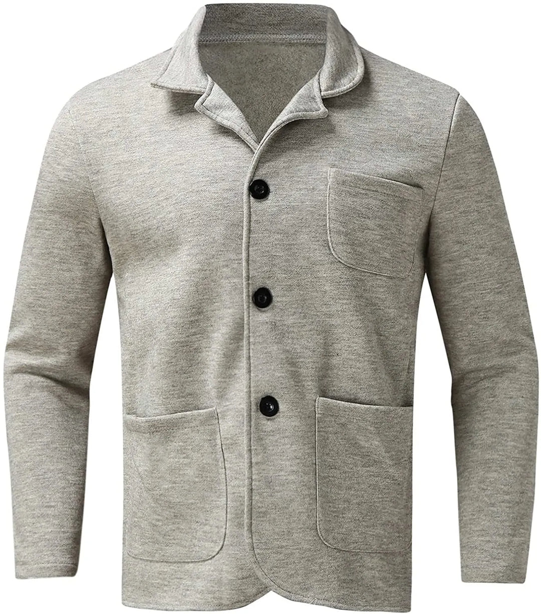 Klassischer Herrenblazer, zeitloses Design, dunkles Grau, elegante Passform, ideal für formelle und informelle Anlässe.