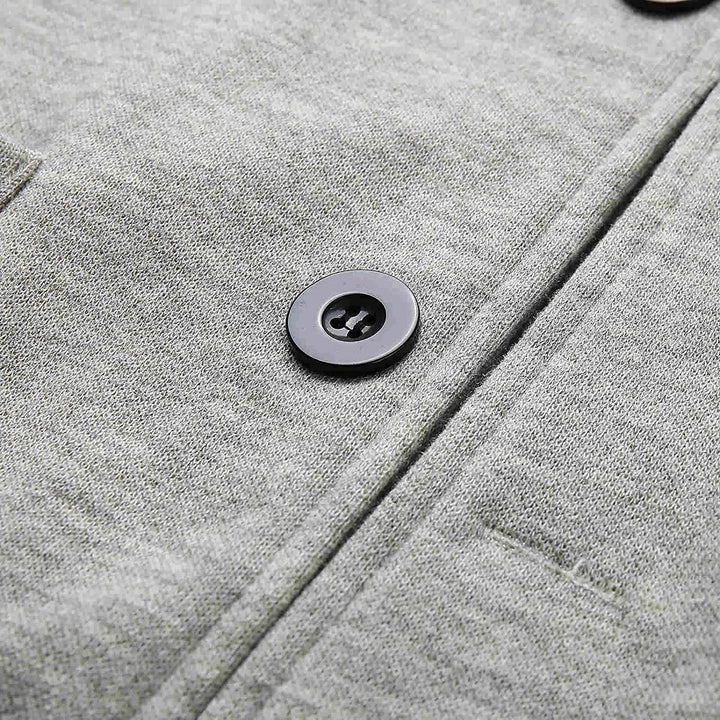 Klassischer Herrenblazer, zeitloses Design, dunkles Grau, elegante Passform, ideal für formelle und informelle Anlässe.