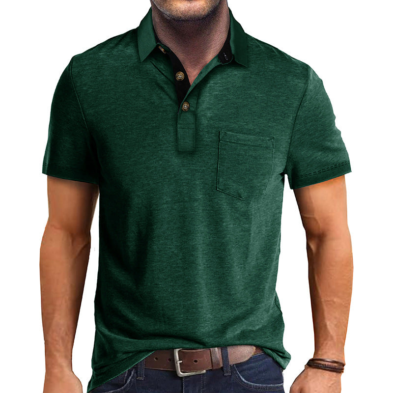 Klassisches Herren Polohemd mit modernem Polokragen, elegantes Design, hochwertiger Stoff, perfekte Wahl für jeden Anlass.