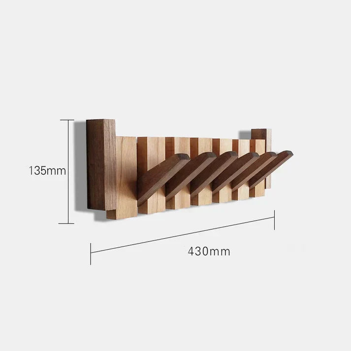 Klaviergarderobe aus Holz, kunstvoller Haken mit elegantem Design, ideal für Flur oder Büro, vielseitig und stilvoll.