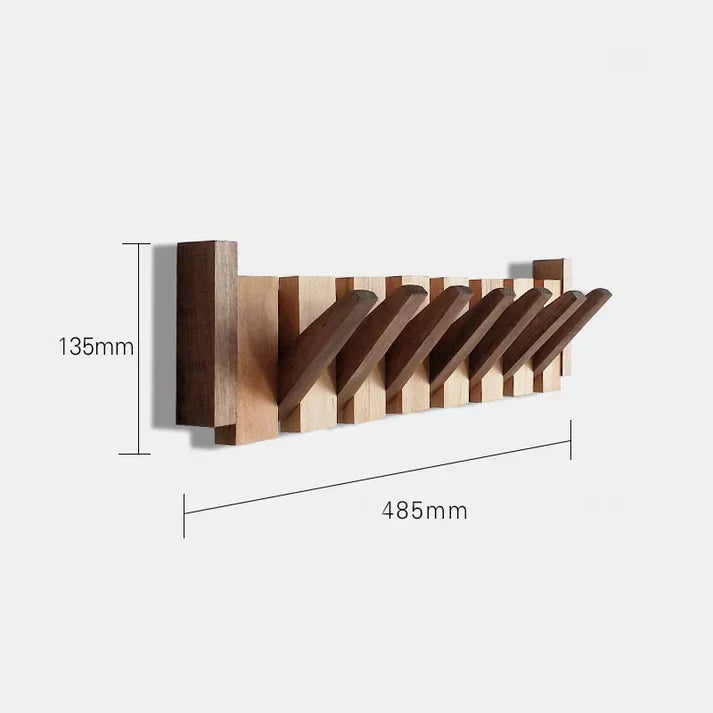 Klaviergarderobe aus Holz, kunstvoller Haken mit elegantem Design, ideal für Flur oder Büro, vielseitig und stilvoll.