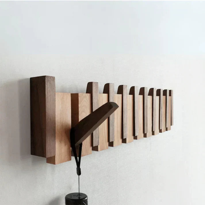 Klaviergarderobe aus Holz, kunstvoller Haken mit elegantem Design, ideal für Flur oder Büro, vielseitig und stilvoll.