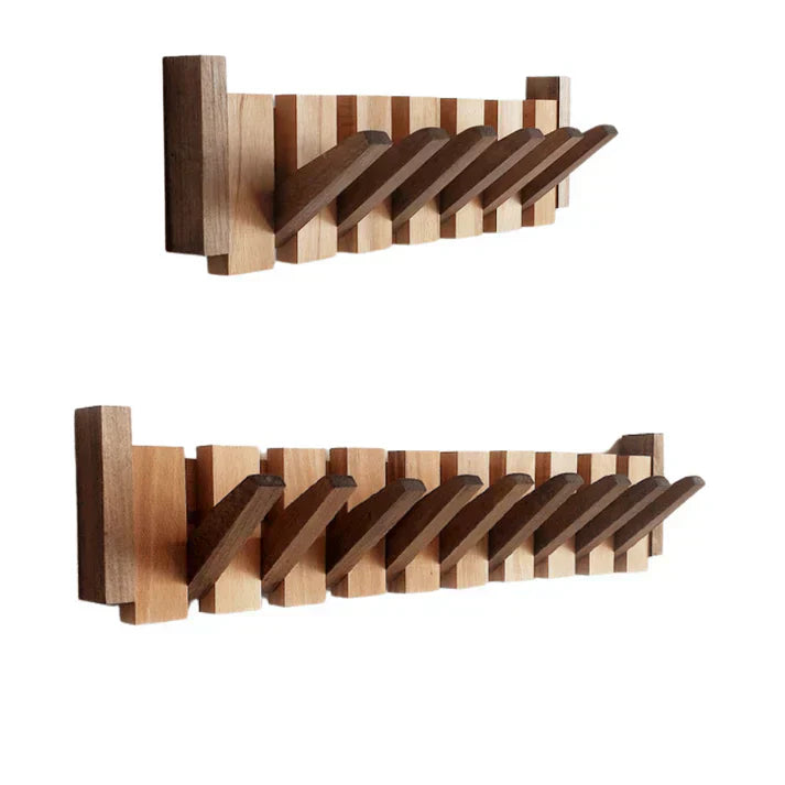 Klaviergarderobe aus Holz, kunstvoller Haken mit elegantem Design, ideal für Flur oder Büro, vielseitig und stilvoll.