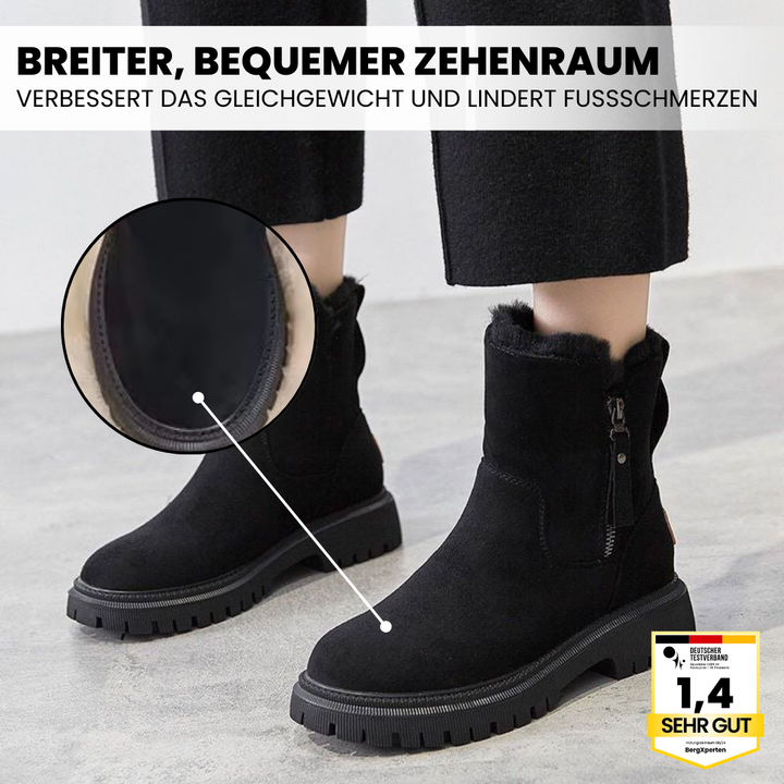 "Komfortable Damen-Schneestiefel mit warmem Innenfutter, orthopädischer Unterstützung und rutschfester Sohle."