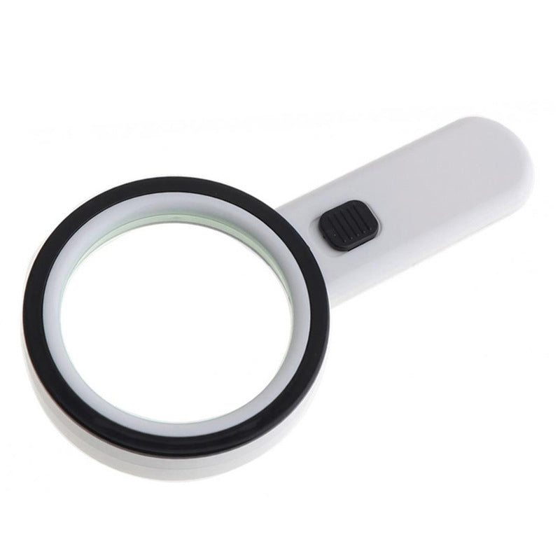 "Kompakte 30-fache optische Lupe mit LED-Licht, klare Linien, ideal für Detailbetrachtung und verbessertes Sehvermögen."