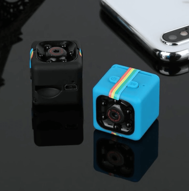 "Kompakte Mini-Nachtsichtkamera, ideal für diskrete Überwachung, 1080p HD, schwarz, tragbar, geeignet für Zuhause"