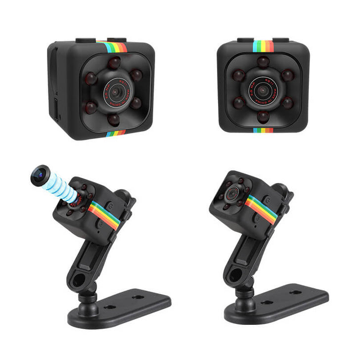 "Kompakte Mini-Nachtsichtkamera, ideal für diskrete Überwachung, 1080p HD, schwarz, tragbar, geeignet für Zuhause"