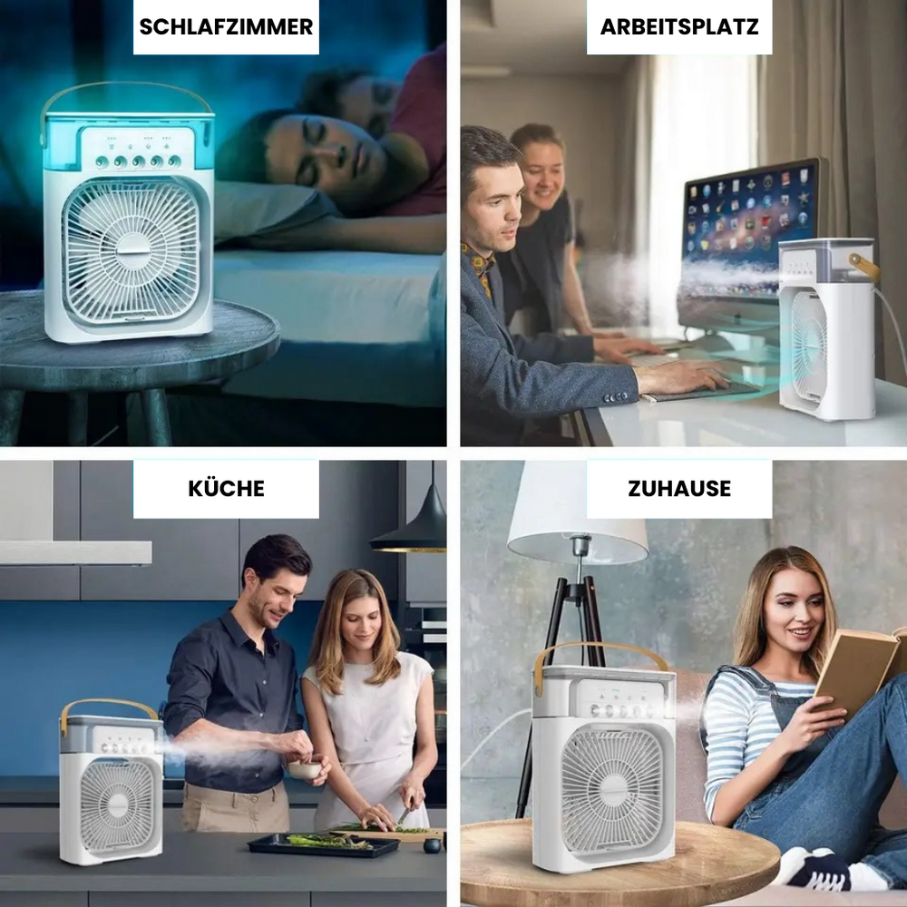 "Kompakte, stilvolle Mini-Klimaanlage, tragbares Design, effektive Kühlung für Zuhause oder Büro, energieeffizient."