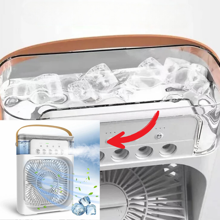 "Kompakte, stilvolle Mini-Klimaanlage, tragbares Design, effektive Kühlung für Zuhause oder Büro, energieeffizient."
