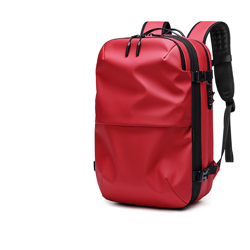 "Kompakter, leichter Reise-Vakuum-Rucksack für Damen, wasserdichtes Material, stilvolles Design, viel Stauraum."