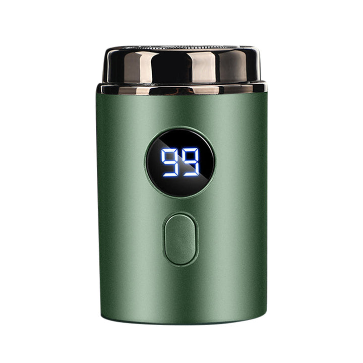 "Kompakter, tragbarer Elektrorasierer, mini, USB-C ladbar, waschbar, für unterwegs, ideal für Männer, schlankes Design."