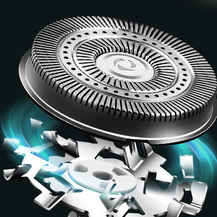 "Kompakter, tragbarer Elektrorasierer, mini, USB-C ladbar, waschbar, für unterwegs, ideal für Männer, schlankes Design."