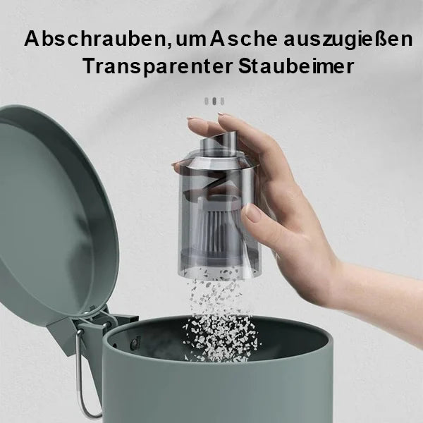 "Kompakter USB-Handstaubsauger, leicht und kraftvoll, ideal für Zuhause, Büro und Auto, mit vielseitigem Zubehör."