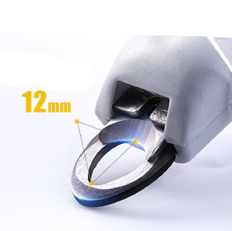 Krallenschneider mit LED-Licht und Vergrößerungsglas für präzise Haustierpflege, Edelstahlklingen, ergonomisches Design.
