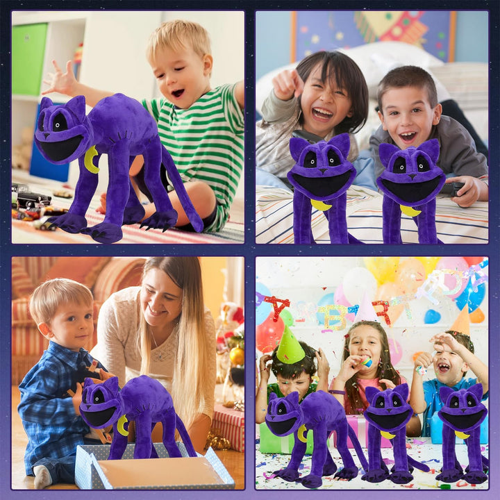 "Kuschelige Plüschkatze, flauschig und charmant, mit einzigartigem Design, ideal für Kinder als kuscheliges Spielzeug."