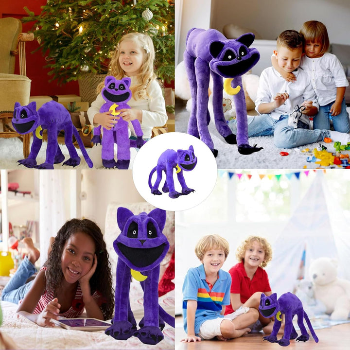 "Kuschelige Plüschkatze, flauschig und charmant, mit einzigartigem Design, ideal für Kinder als kuscheliges Spielzeug."