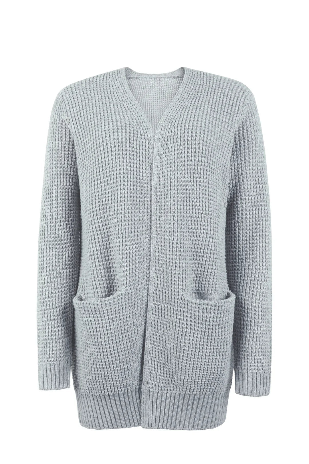 Langärmlige Damenstrickjacke in verschiedenen Farben, stilvoll und warm, ideal für Freizeit und elegante Anlässe.