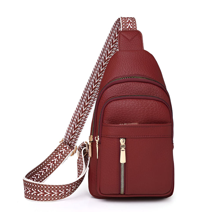 "Lässige Crossbody-Tasche mit Diebstahlschutz, elegantes Design, in Grün, Khaki, Rot, Schwarz, Weiß, wasserfest."