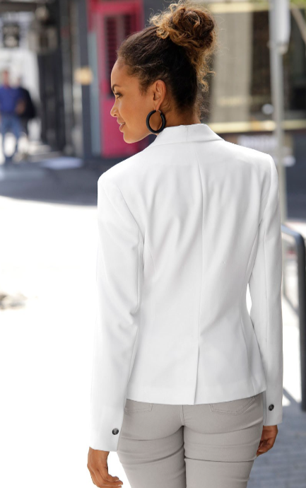 "Lässige Damen Blazerjacke, elegant, komfortabel, vielseitig, kombiniert mit verschiedenen Outfits, perfekt für jede Jahresze