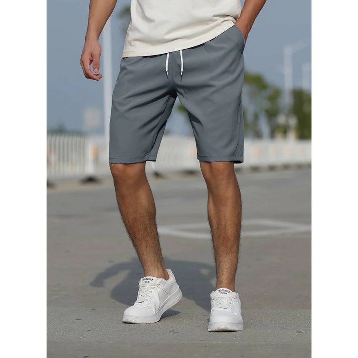 "Lässige Herrenshorts mit Kordelzug, modernem Design, niedriger Leibhöhe. Perfekt für Sommer, verstellbarer Sitz."