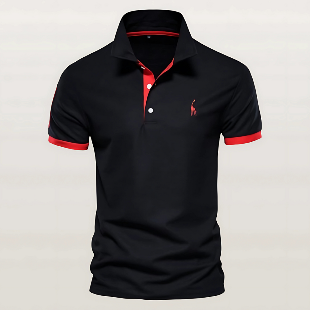 "Lässiges Herren Poloshirt, klassisches Design, vielseitige Farben, ideal für Alltag, Café, Treffen, elegante Passform."