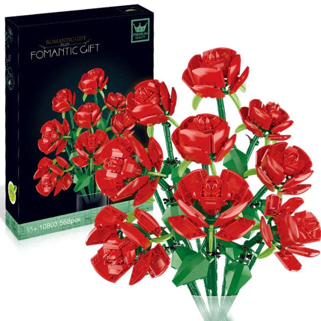 "LEGO Blumenstrauß-Set: Bunte Blüten aus LEGO Steinen für individuelles und kreatives Spiel, ideal für Kinderzimmerdeko."