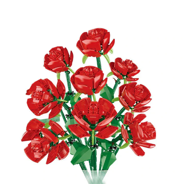 "LEGO Blumenstrauß-Set: Bunte Blüten aus LEGO Steinen für individuelles und kreatives Spiel, ideal für Kinderzimmerdeko."