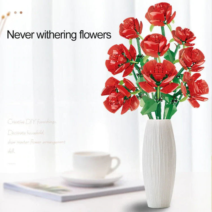 "LEGO Blumenstrauß-Set: Bunte Blüten aus LEGO Steinen für individuelles und kreatives Spiel, ideal für Kinderzimmerdeko."
