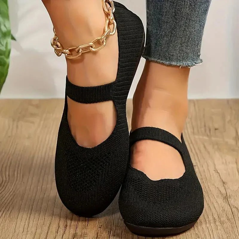 Leichte Damen Slip-On Schuhe, atmungsaktiv, weiche Innensohle, rutschfeste Sohle, ideal für Casual-Outfits.