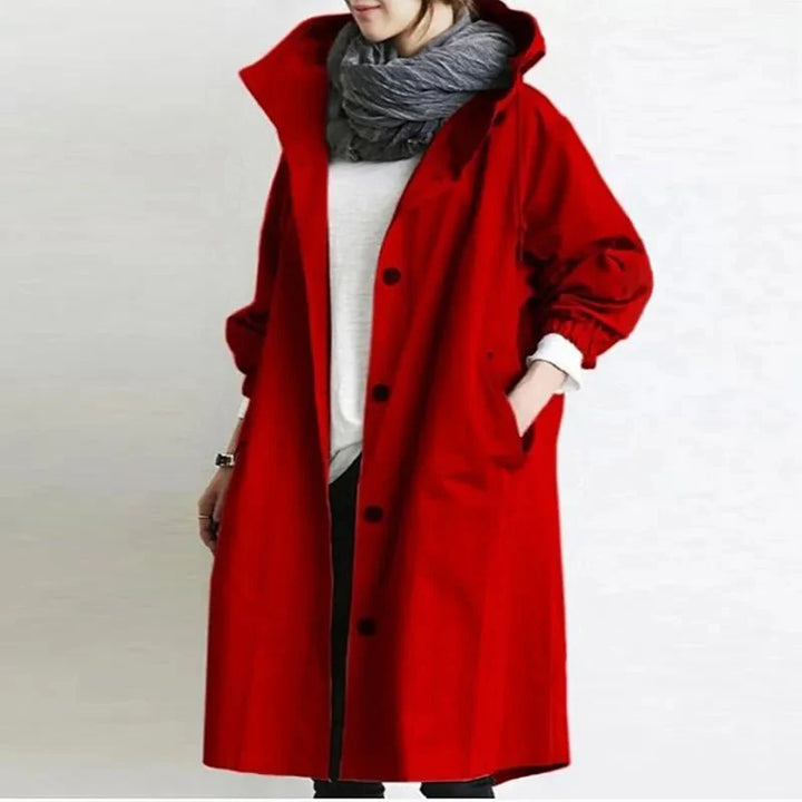 Leichte Damenjacke mit Kapuze, atmungsaktiv, vielseitiges Design, ideal für wechselhaftes Wetter und Freizeitaktivitäten.