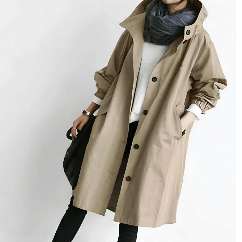 Leichte Damenjacke mit Kapuze, atmungsaktiv, vielseitiges Design, ideal für wechselhaftes Wetter und Freizeitaktivitäten.