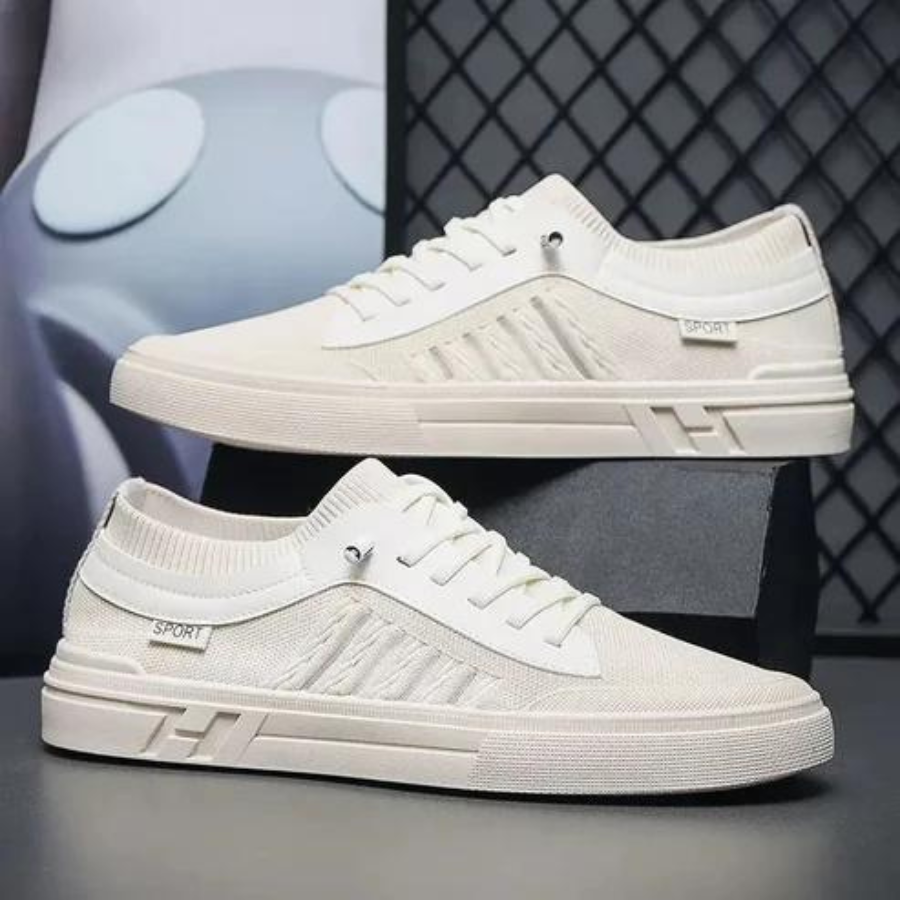 Leichte Herren Sneaker in Grau mit flexibler Sohle, ideal für Freizeit und Alltag, bieten Komfort und bewegungsfreundliches D