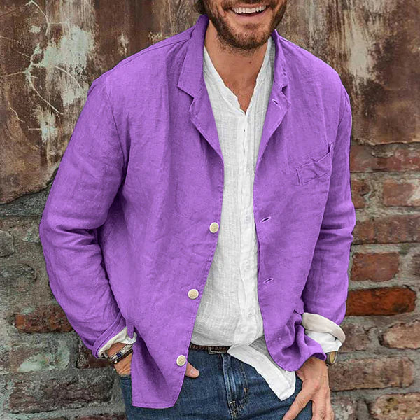 Leichte Herrenjacke, atmungsaktiv, lässig, minimalistisches Design, entspannte Passform, ideal für wärmere Tage.