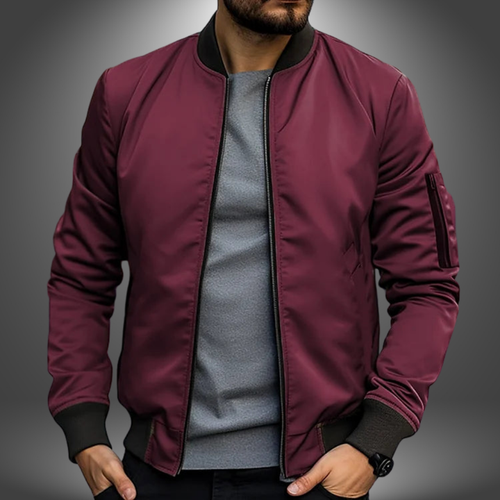 "Leichte, wetterfeste Herren Übergangsjacke, handgefertigt, zeitloses Design, atmungsaktiv, mit funktionalen Taschen."