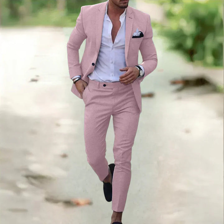 Leichter Herren Sommeranzug, atmungsaktiv, stilvoll, aus Baumwolle. Perfekt für elegante und lässige Anlässe im Sommer.