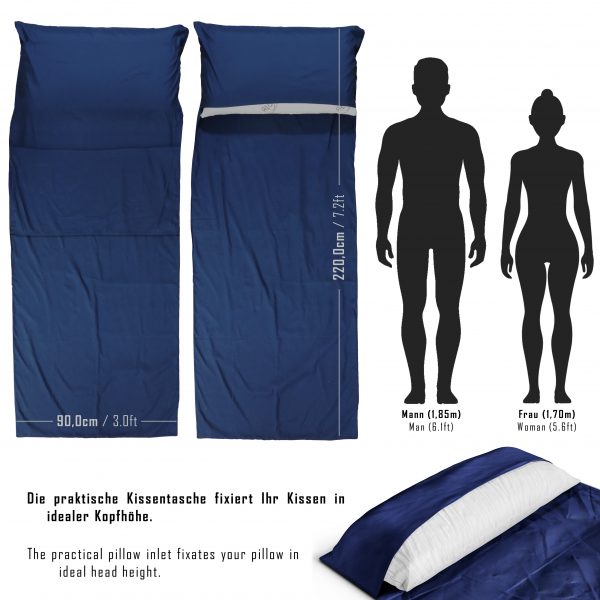 "Leichter Schlafsack für Reisen, grau, kompakt, für Camping, Frühling und Sommer, ultra leicht, 300g, Outdoor-Abenteuer"