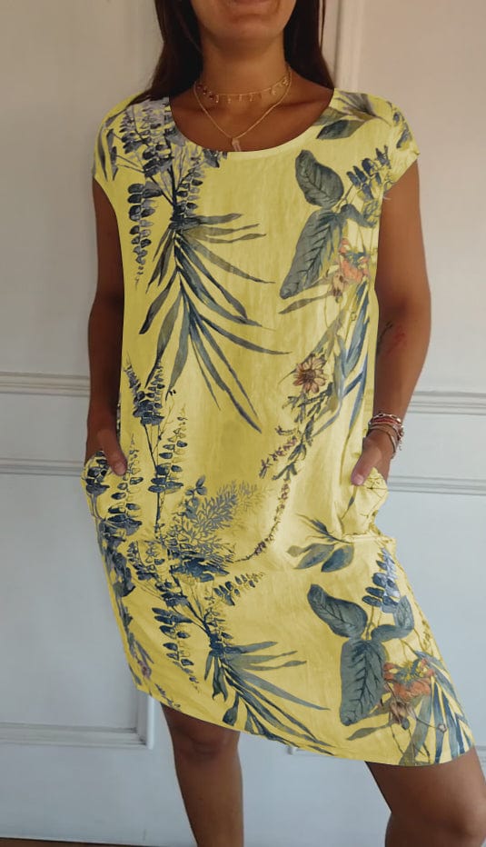 Leichtes Sommerkleid für Damen, bequem u. stilvoll, in verschiedenen Farben, atmungsaktive Baumwolle.
