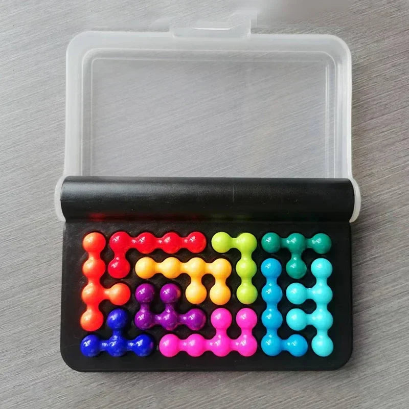 "Leuchtendes 3D-Puzzle-Brettspiel mit Pyramiden-Design, 120 Aufgaben für kognitive Entwicklung und Lernspaß für Kinder."
